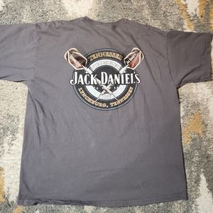 Jack Daniel's No7 Whiskey Official 2006 Double Graphic Print T-Shirt Size XL
